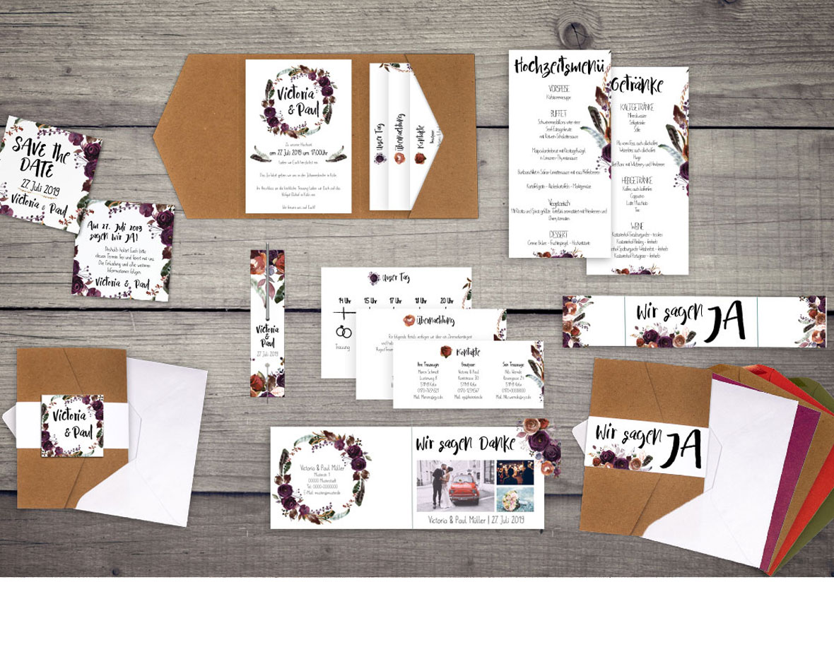 Designserie_Boho Violett-Flower