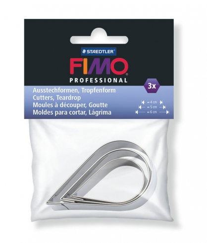 FIMO Professional "Tropfenform" Ausstechformen 3 Stück FIMO Professional "Tropfenform" Ausstechformen 3 Stück