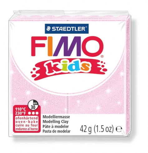 FIMO Kids Knete - perlglanz rosa, Modelliermasse 42g
