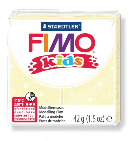 FIMO Kids Knete - perlglanz gelb, Modelliermasse 42g