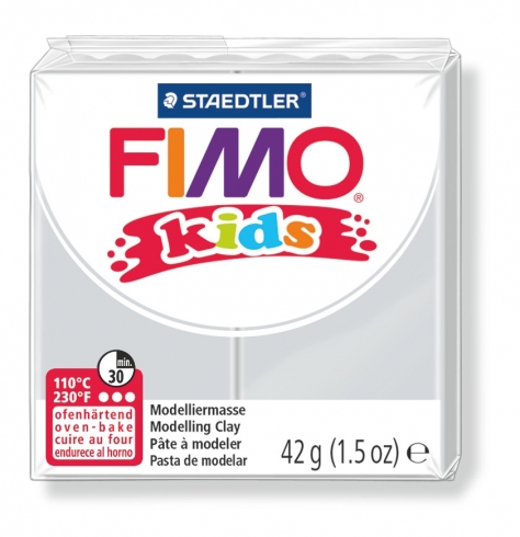 FIMO Kids Knete - hellgrau, Modelliermasse 42g