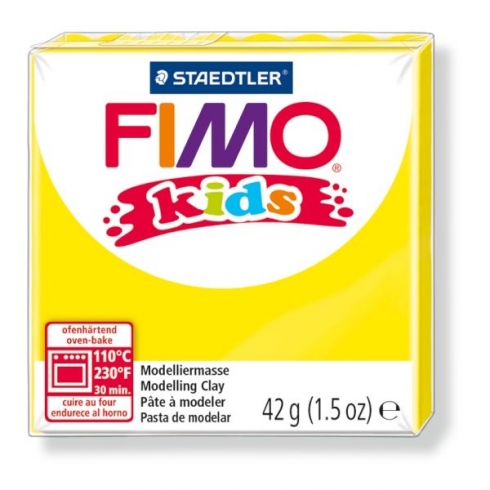FIMO Kids Knete - gelb, Modelliermasse 42g