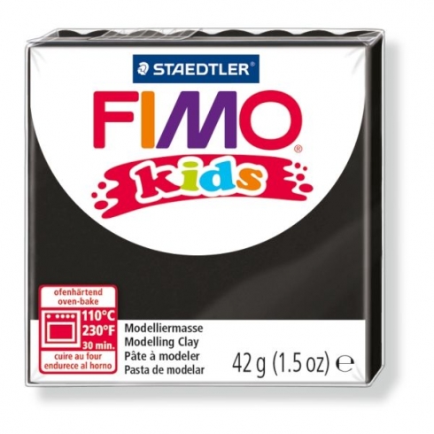 FIMO Kids Knete - schwarz, Modelliermasse 42g