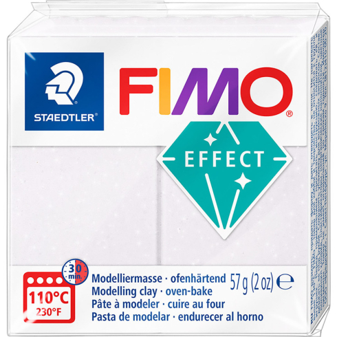Fimo Effect Knete - Galaxy weiß Modelliermasse 57g