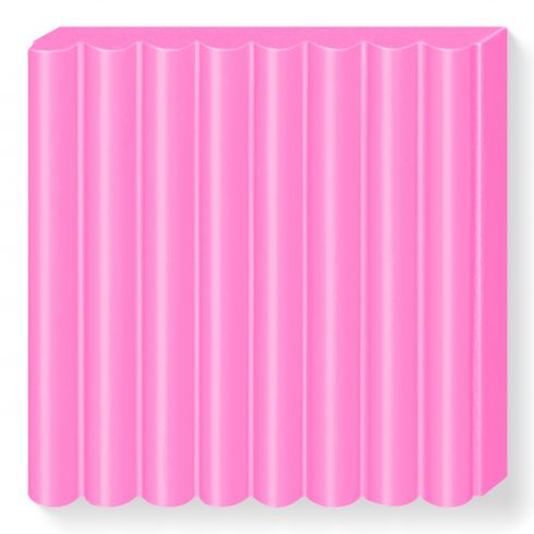 Fimo Effekt Knete - neon pink, Modelliermasse 57g Normalblock