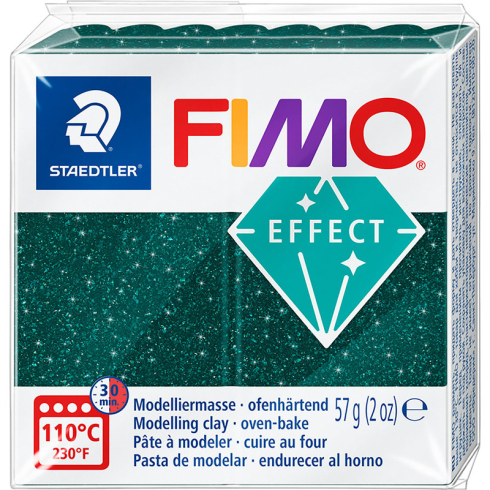 Fimo Effect Knete - Galaxy grün Modelliermasse 57g - Kopie