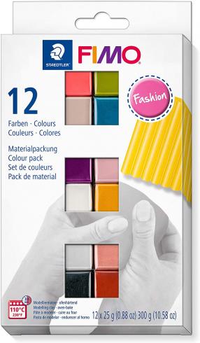 Fimo Soft Set "Fashion Colours" Modelliermasse 300g...