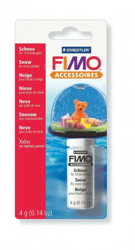 FIMO Schnee, Glasflasche 4g