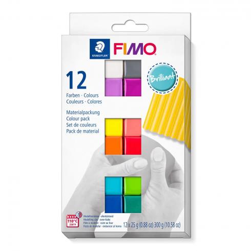 Fimo Soft Set "Brilliant Colours" Modelliermasse 300g...