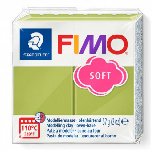 Fimo Soft Knete - pistachio nut, Modelliermasse 57g Normalblock...