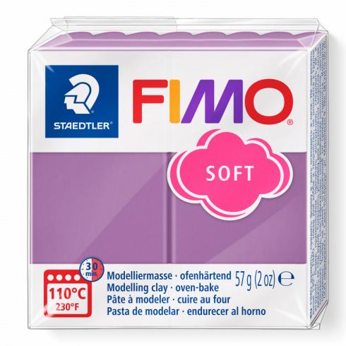 Fimo Soft Knete - blueberry shake, Modelliermasse 57g Normalblock...