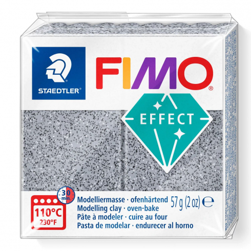 Fimo Effect Knete - Steinfarbe granit, Modelliermasse 56g