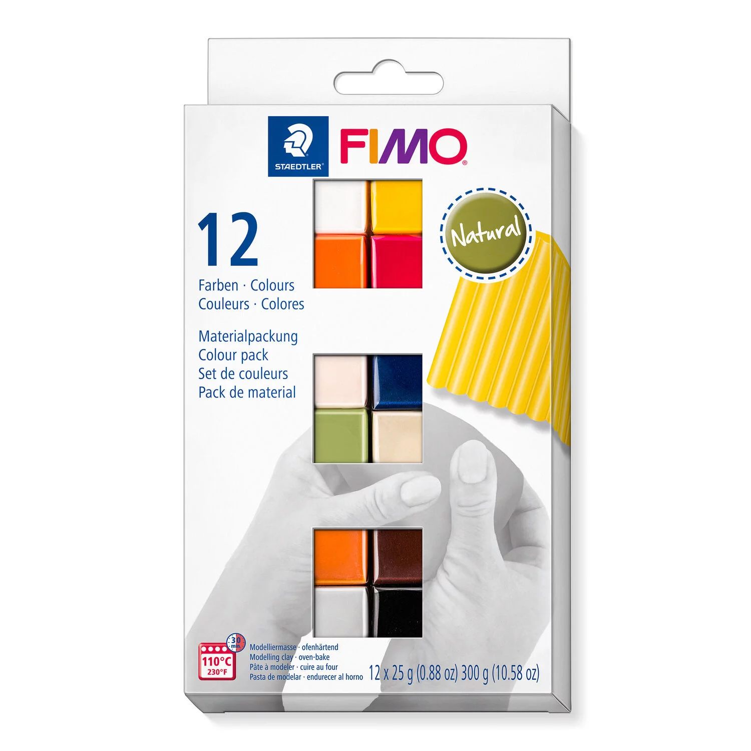 Staedtler Fimo Soft Diy Modelliermasse-Set Pen 4 Farben ofenhärtend Knetmasse 