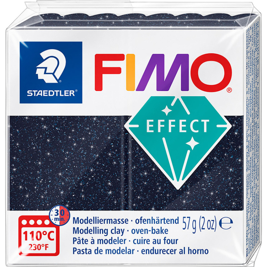 Fimo Effect Knete - Galaxy blau Modelliermasse 57g